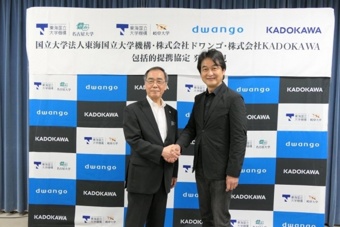 左：松尾清一(機構長)、右：夏野剛