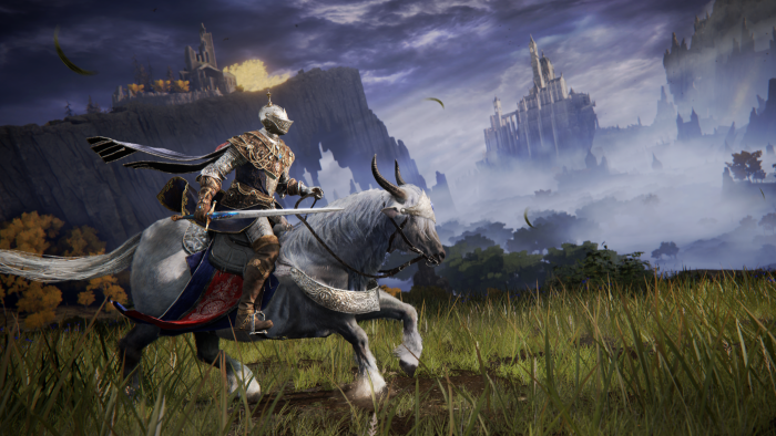 【未開封 『ELDEN RING』オリジナルタペストリー MOBIUZ XユーザーのELDEN RINGさん: 「Amidst the fires of battle, an