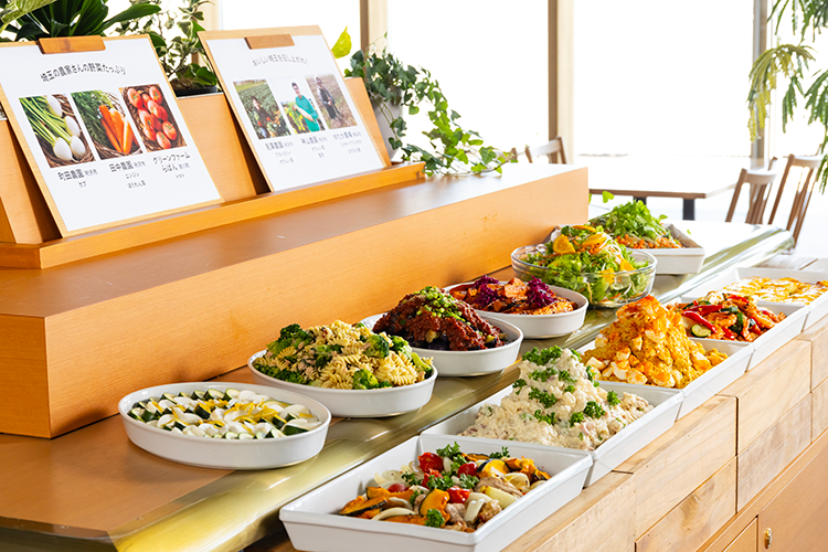 角川食堂のビュッフェの写真