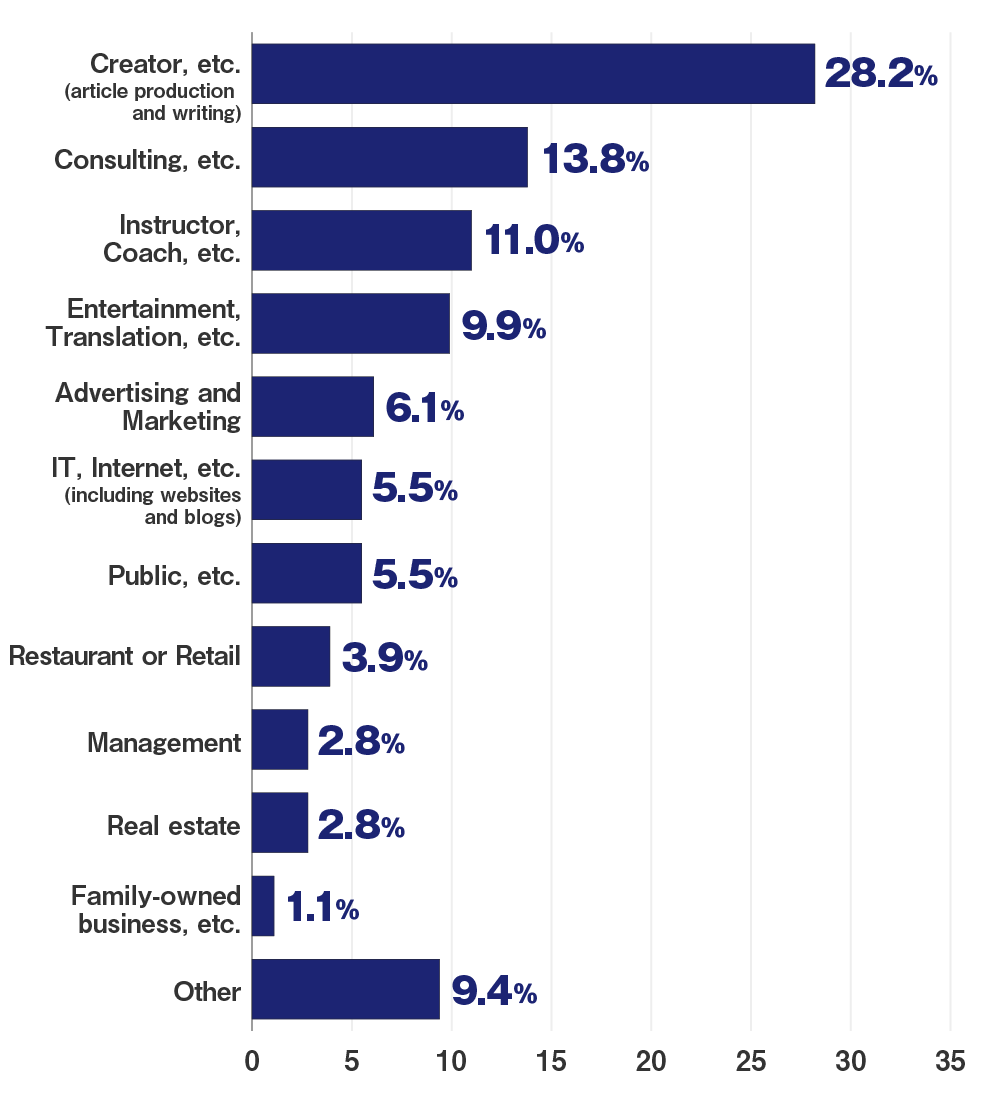 Classification of side jobs *as of December, 2023