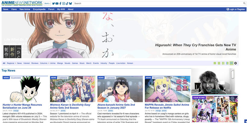 Anime News Network（ANN）